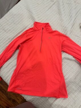 Nike Coral Half-Zip Performance Top